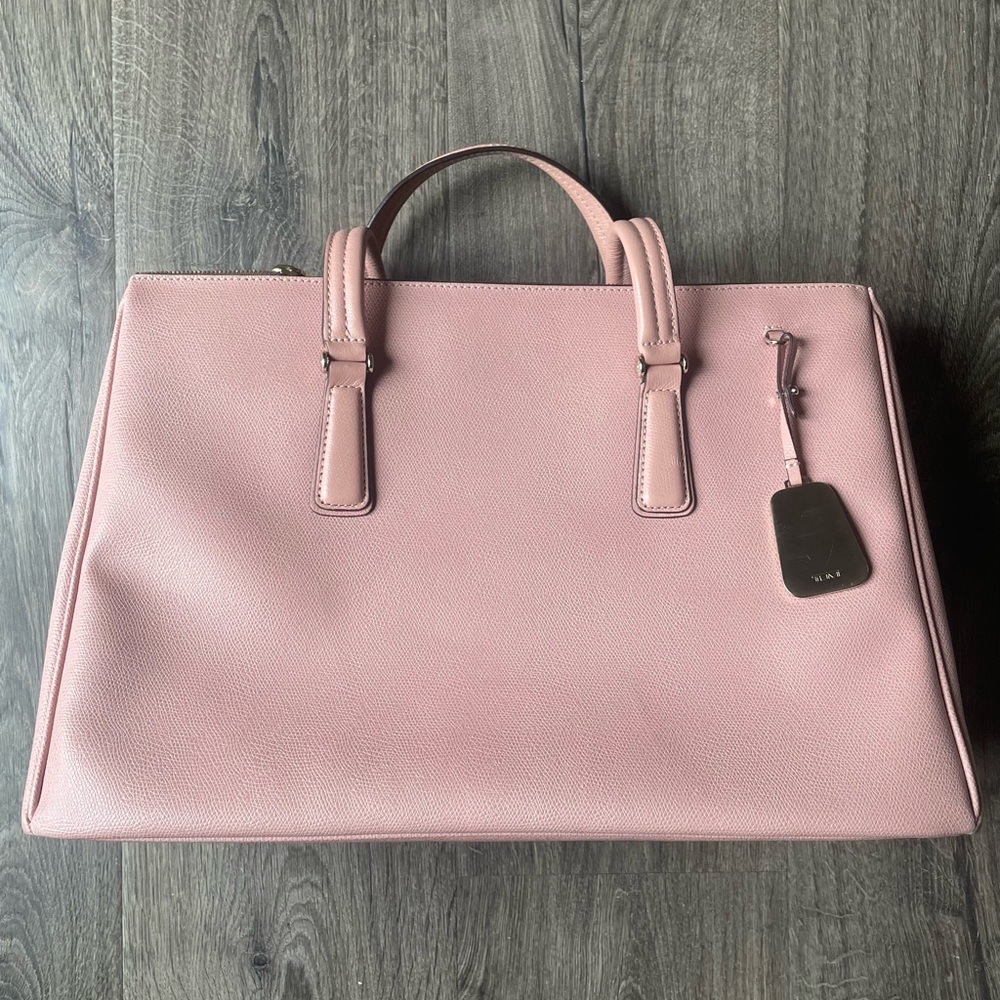 Tumi Ana Large Double Zip Carry-All Handbag, Sinclair collection, pastel pink